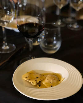 Pumpkin Ravioli with Truffles