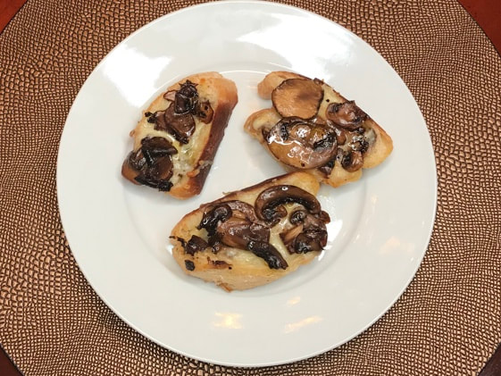 Mushroom Truffle Bruschetta