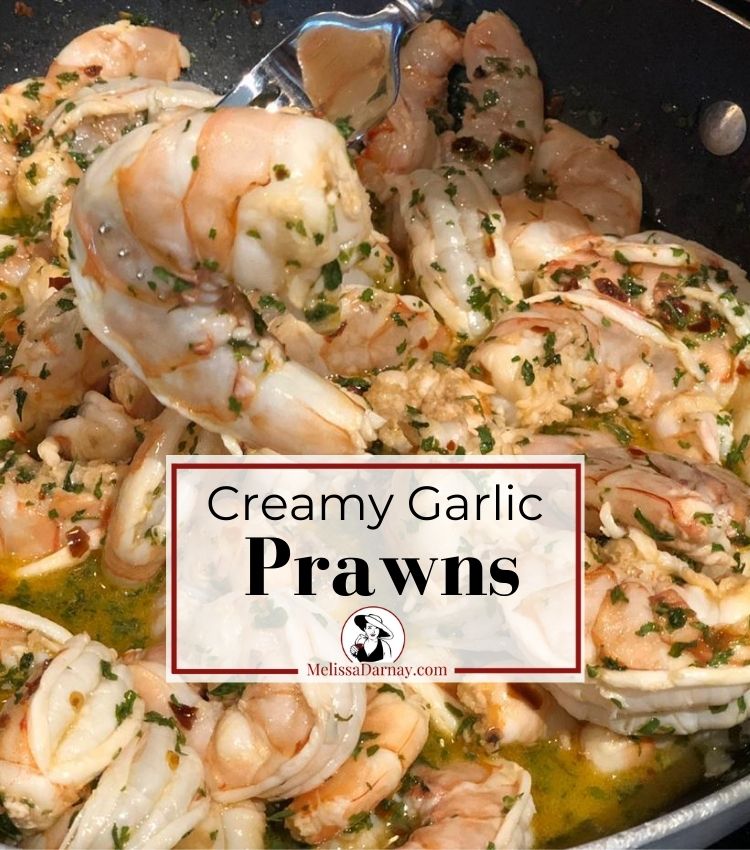 Creamy Garlic Prawns